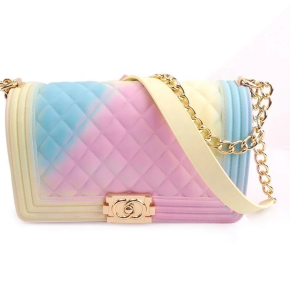 Rainbow Jelly Satchel SALE $55 Handbag